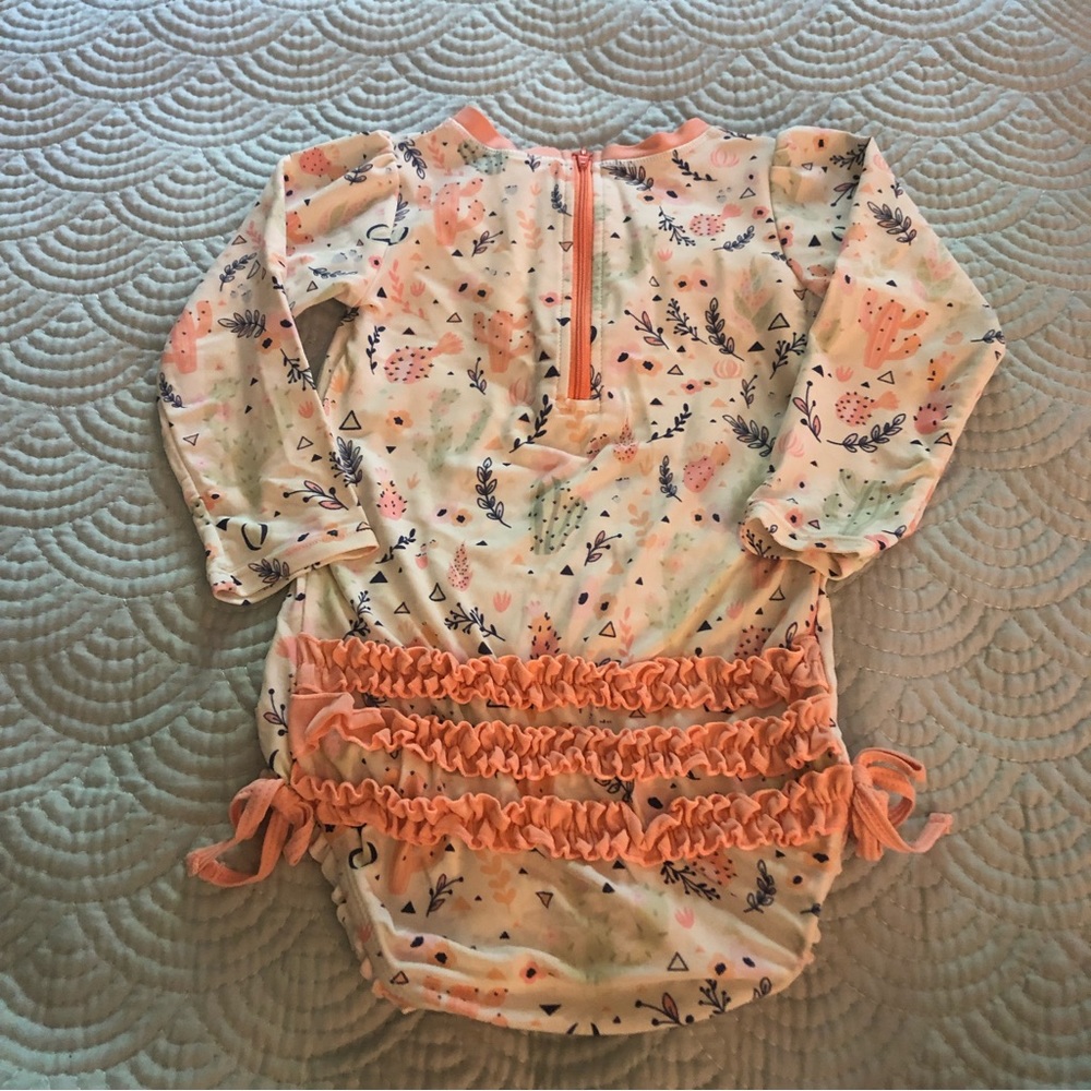 Ruffle Butts Succulent Print Swimsuit 2T